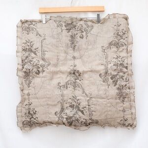 Adorn NWT Set 2 Pillowcases Cushion Covers brown beige baroque retro shabby chic